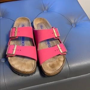 Pink Arizona Birkenstock size 38 hardly worn